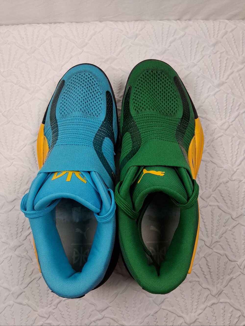 Puma Mens  Lightweight Slip-On Sneakers in Green & Blue - Picture 16 of 16